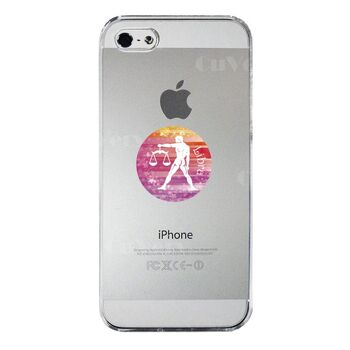 iPhone5 iPhone5s ケース クリア 星座 てんびん座 天秤座 Libra スマホケース ハード スマホケース ハード-3