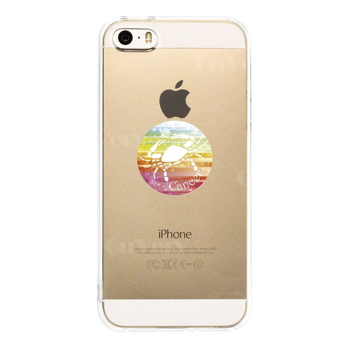 iPhone5 iPhone5s ケース クリア 星座 かに座 蟹座 Cancer スマホケース ハード スマホケース ハード-1