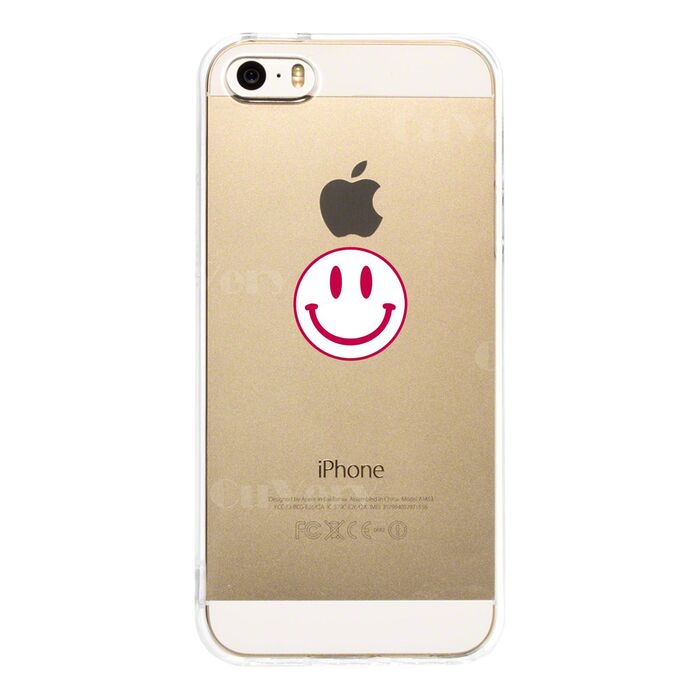 iPhone5 iPhone5s ケース クリア にこちゃん スマイル マーク スマホケース ハード スマホケース ハード-1