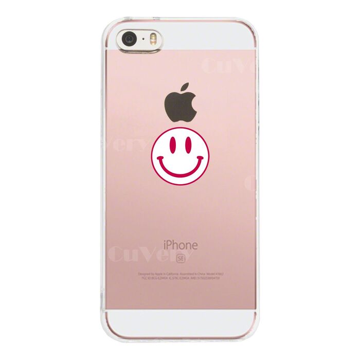 iPhone5 iPhone5s ケース クリア にこちゃん スマイル マーク スマホケース ハード スマホケース ハード-2