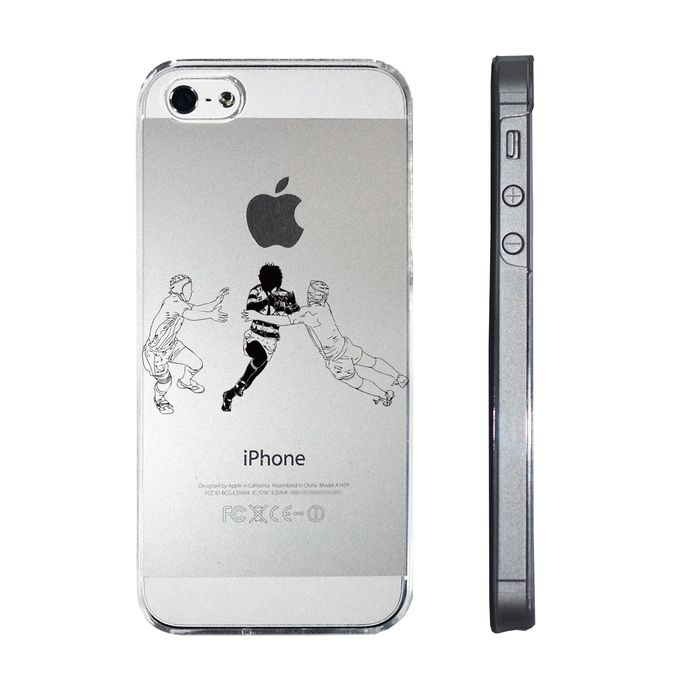 iPhone5 iPhone5s case clear rugby back s breakthroug smartphone case hard smartphone case hard -1