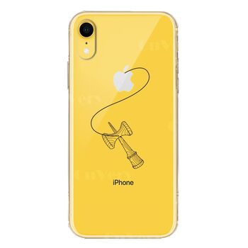iPhoneXR ケース クリア ソフト けん玉 2 スマホケース ワイヤレス充電対応 ソフトスマホケース-3