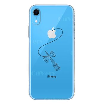 iPhoneXR ケース クリア ソフト けん玉 2 スマホケース ワイヤレス充電対応 ソフトスマホケース-4