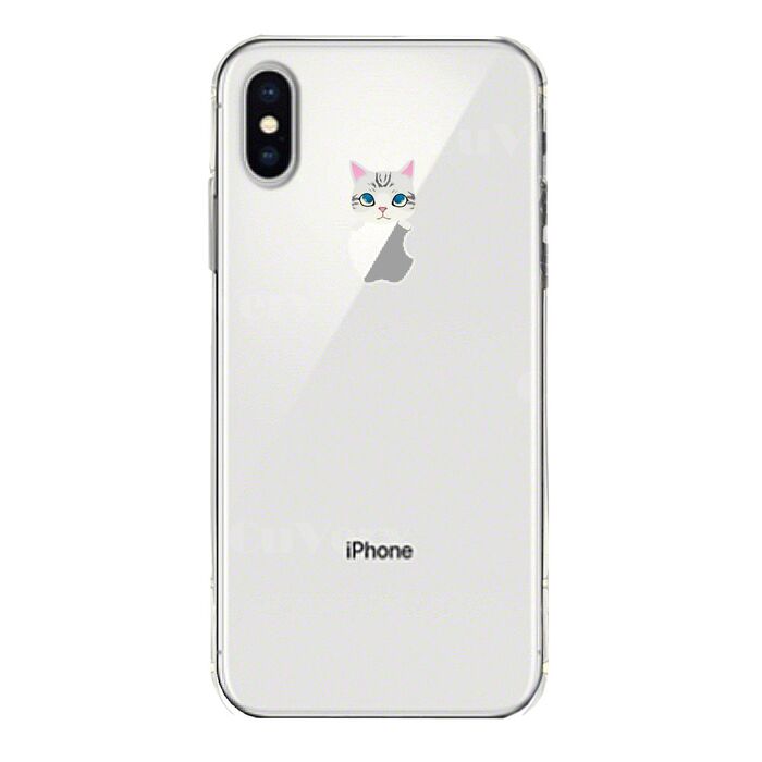 iPhoneX ケース iPhoneXS ケース ソフト のっかり ネコ 2 スマホケース ソフトスマホケース-3