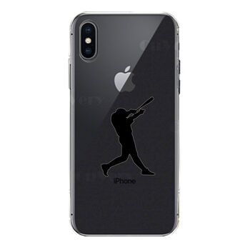 iPhoneX case iPhoneXS case soft baseball batter smartphone case soft smartphone case -2