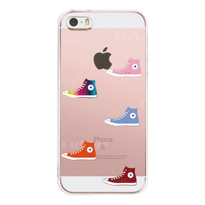 iPhone5 iPhone5s ケース クリア スニーカー スマホケース ハード スマホケース ハード-2