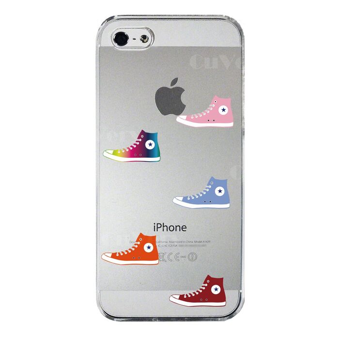 iPhone5 iPhone5s ケース クリア スニーカー スマホケース ハード スマホケース ハード-3