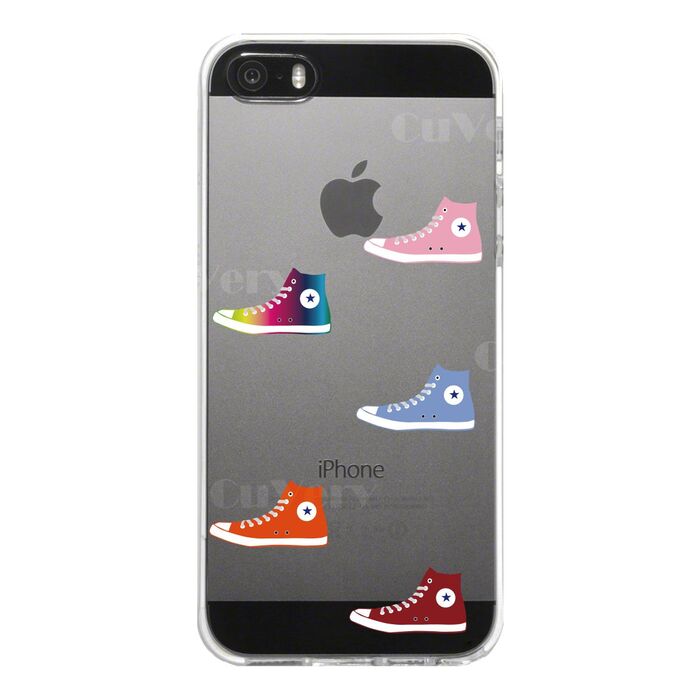 iPhone5 iPhone5s ケース クリア スニーカー スマホケース ハード スマホケース ハード-4