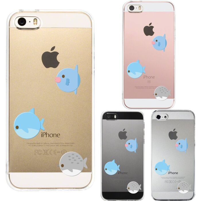 iPhone5 iPhone5s ケース クリア 魚 ぎょぎょぎょ スマホケース ハード スマホケース ハード-0