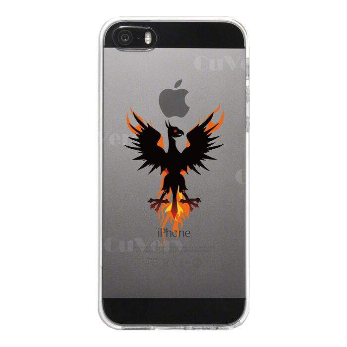 iPhone5 iPhone5s ケース クリア 幻獣 ドラゴン スマホケース ハード スマホケース ハード-4