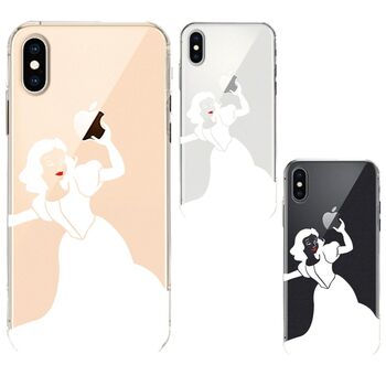 iPhoneX case iPhoneXS case soft reti white snow . smartphone case soft smartphone case -0