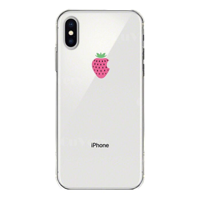iPhoneX ケース iPhoneXS ケース ソフト イチゴ 苺 スマホケース ソフトスマホケース-3