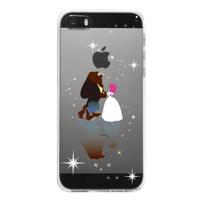 iPhone5 iPhone5s ケース クリア 美女と野獣 スマホケース ハード スマホケース ハード UA7291086-8902-3