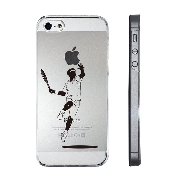 iPhone5 iPhone5s ケース クリア テニス スマホケース ハード スマホケース ハード-1