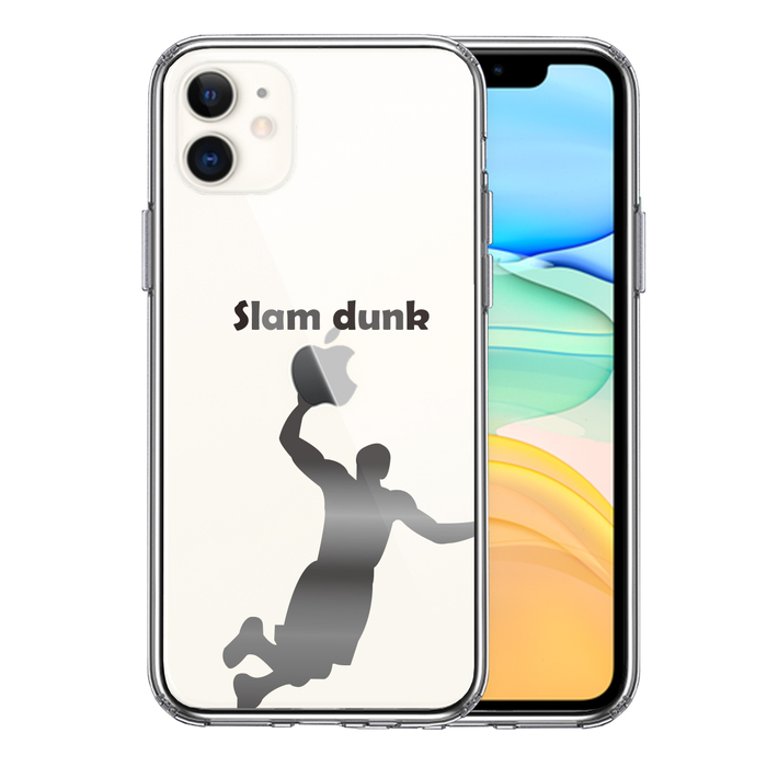 iPhone11 case clear basketball Slam Dunk smartphone case side soft the back side hard hybrid -0