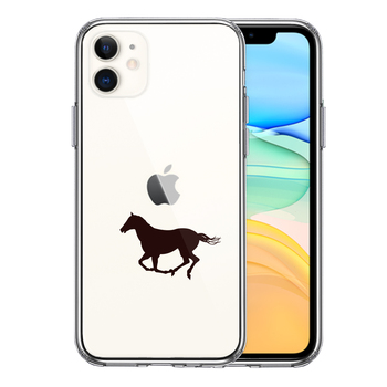 iPhone11 case clear horse Sara Brett smartphone case side soft the back side hard hybrid -0