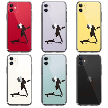 iPhone11 case clear tennis s mash smartphone case side soft the back side hard hybrid -1