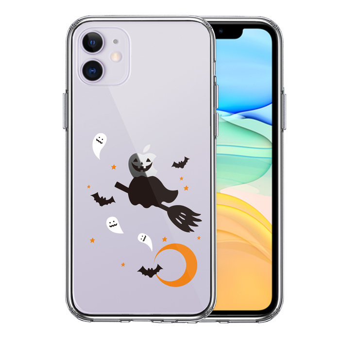 iPhone11 case clear Halloween Halloween smartphone case side soft the back side hard hybrid -0