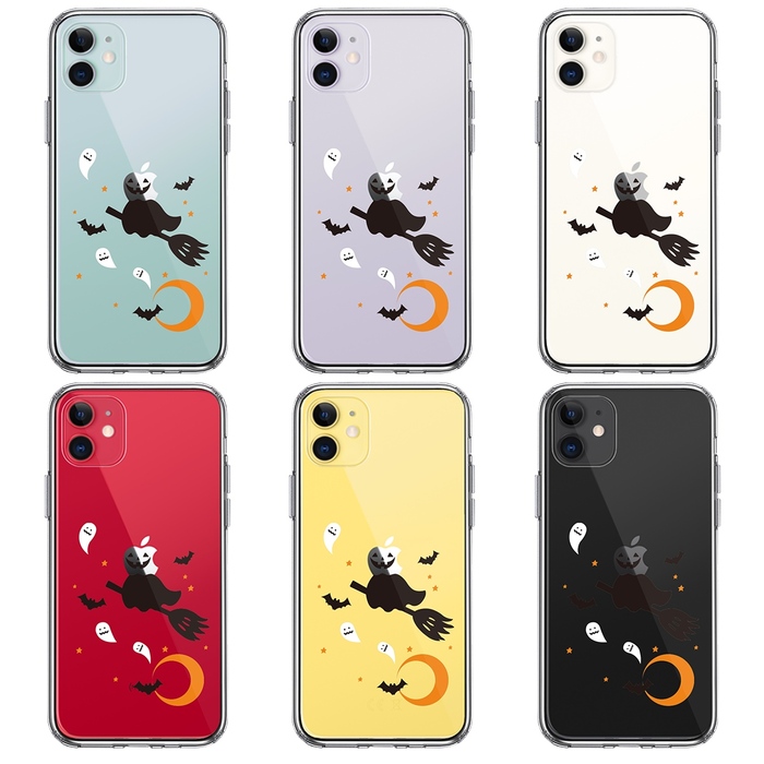 iPhone11 case clear Halloween Halloween smartphone case side soft the back side hard hybrid -1