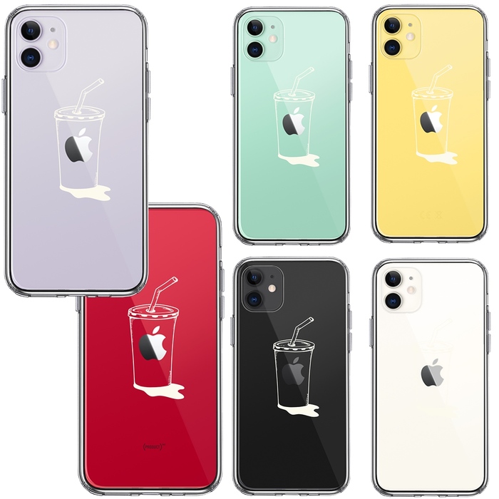 iPhone11 case clear Apple juice white smartphone case side soft the back side hard hybrid -1