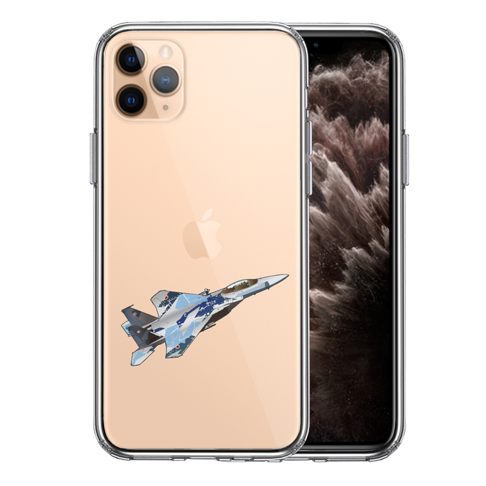 iPhone11pro ケース クリア航空自衛隊 戦闘機 F-15J アグレッサー 5 スマホケース 側面ソフト 背面ハード ハイブリッド-0