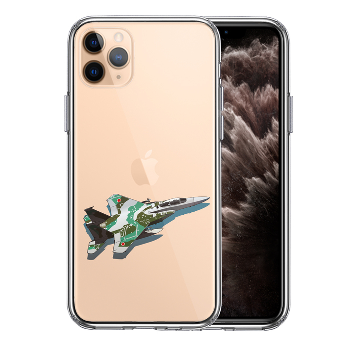 iPhone11pro ケース クリア航空自衛隊 戦闘機 F-15J アグレッサー 2 スマホケース 側面ソフト 背面ハード ハイブリッド-0