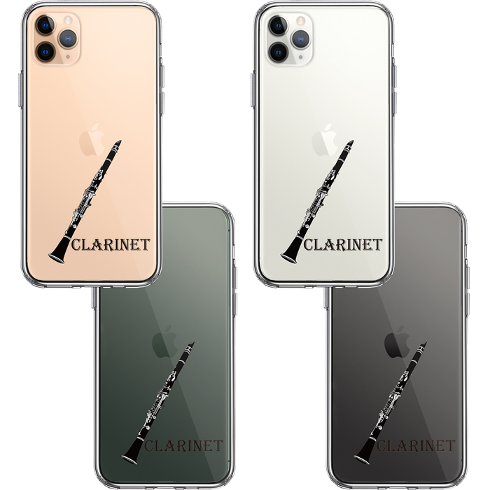 iPhone11pro ケース クリアクラリネット スマホケース 側面ソフト 背面ハード ハイブリッド-1
