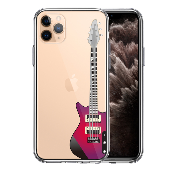 iPhone11pro кейс прозрачный электрогитара смартфон кейс боковая сторона soft задняя сторона твердый hybrid -0