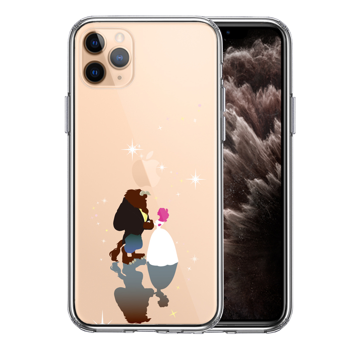 iPhone11pro кейс прозрачный жакет Beauty and the Beast смартфон кейс боковая сторона soft задняя сторона твердый hybrid -0