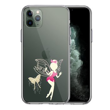 iPhone11pro ケース クリア  ピーターパン 妖精 3 スマホケース 側面ソフト 背面ハード ハイブリッド-0