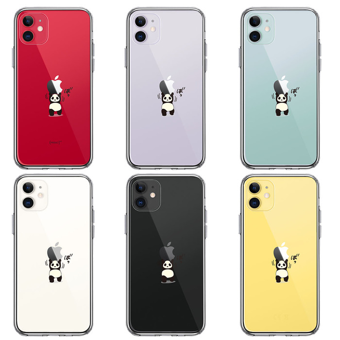 iPhone11 case clear Panda weight .. effort feeling smartphone case side soft the back side hard hybrid -1