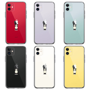 iPhone11 case clear Panda weight .. average feeling smartphone case side soft the back side hard hybrid -1