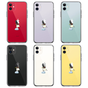 iPhone11 case clear penguin Apple is heavy ? smartphone case side soft the back side hard hybrid -1