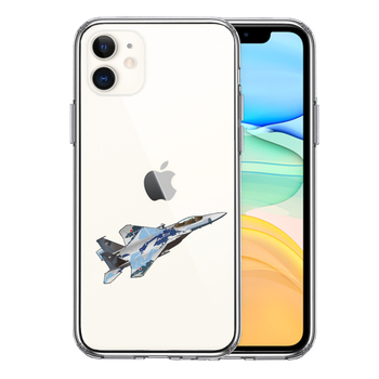 iPhone11 case clear aviation self .. fighter (aircraft) F-15J UGG resa-5 smartphone case side soft the back side hard hybrid -0