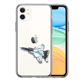 iPhone11 ケース クリア航空自衛隊 戦闘機 F-15J アグレッサー 4 スマホケース 側面ソフト 背面ハード ハイブリッド-0