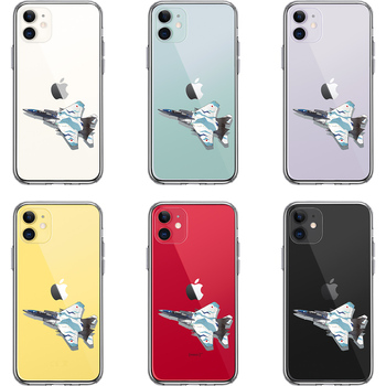 iPhone11 ケース クリア航空自衛隊 戦闘機 F-15J アグレッサー 4 スマホケース 側面ソフト 背面ハード ハイブリッド-1