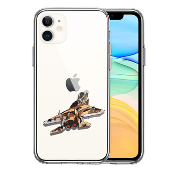 iPhone11 case clear aviation self .. fighter (aircraft) F-15J UGG resa-3 smartphone case side soft the back side hard hybrid -0