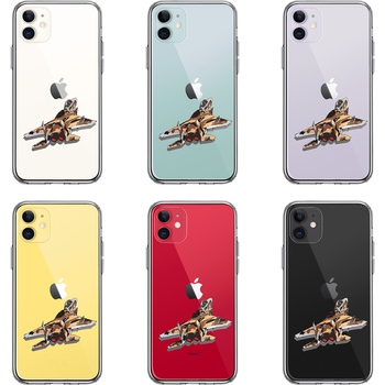 iPhone11 case clear aviation self .. fighter (aircraft) F-15J UGG resa-3 smartphone case side soft the back side hard hybrid -1