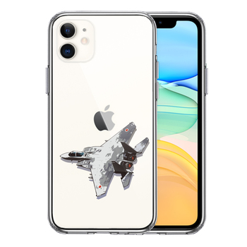 iPhone11 case clear aviation self .. fighter (aircraft) F-15J UGG resa-1 smartphone case side soft the back side hard hybrid -0