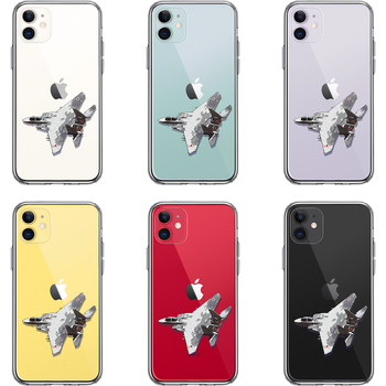 iPhone11 case clear aviation self .. fighter (aircraft) F-15J UGG resa-1 smartphone case side soft the back side hard hybrid -1