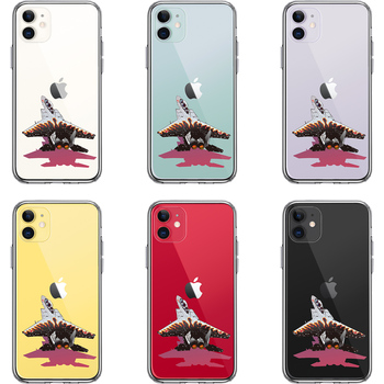 iPhone11 case clear F-15J memory painting 23 flight .10 anniversary smartphone case side soft the back side hard hybrid -1