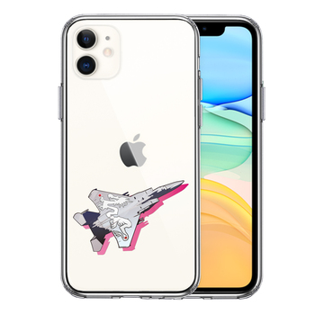 iPhone11 ケース クリア F-15J 303飛行隊 白龍 スマホケース 側面ソフト 背面ハード ハイブリッド-0