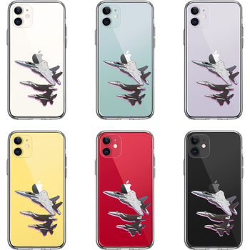 iPhone11 case clear F-15J compilation . flight break smartphone case side soft the back side hard hybrid -1