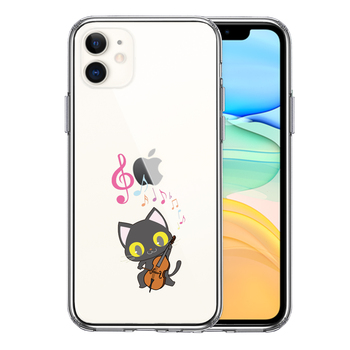 iPhone11 case clear contrabass .. smartphone case side soft the back side hard hybrid -0