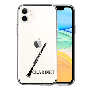 iPhone11 case clear clarinet smartphone case side soft the back side hard hybrid -0