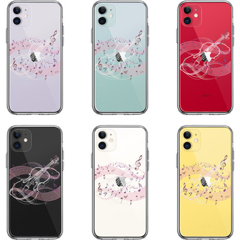 iPhone11 case clear va Io Lynn 3 white smartphone case side soft the back side hard hybrid -1