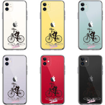 iPhone11 case clear sport cycling woman 1 smartphone case side soft the back side hard hybrid -1