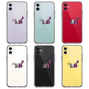 iPhone11 case clear Alice CAT che car cat 1 smartphone case side soft the back side hard hybrid -1