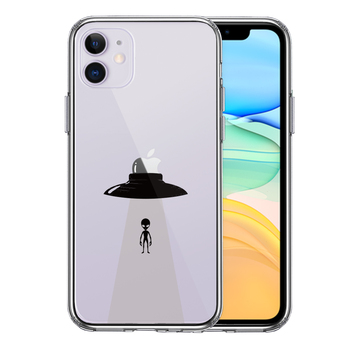 iPhone11 ケース クリア UFO 帰艦 スマホケース 側面ソフト 背面ハード ハイブリッド-0