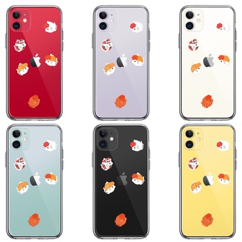 iPhone11 case clear goldfish golgfish smartphone case side soft the back side hard hybrid -1